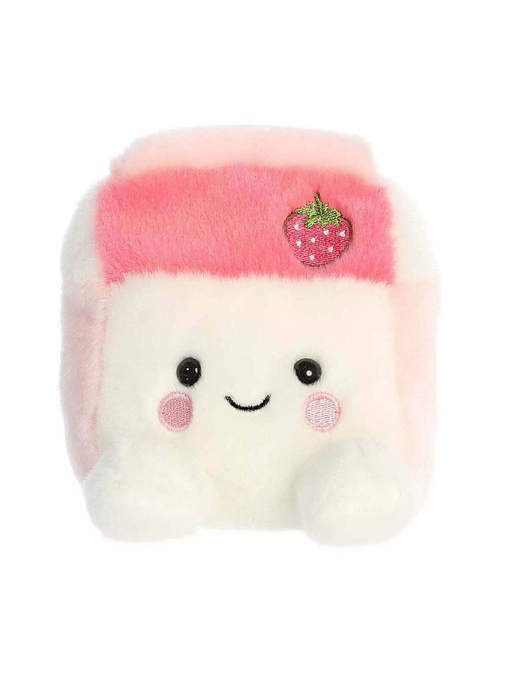 Aurora Palm Pals 5" Fresa Strawberry Milk Pink Stuffed Animal